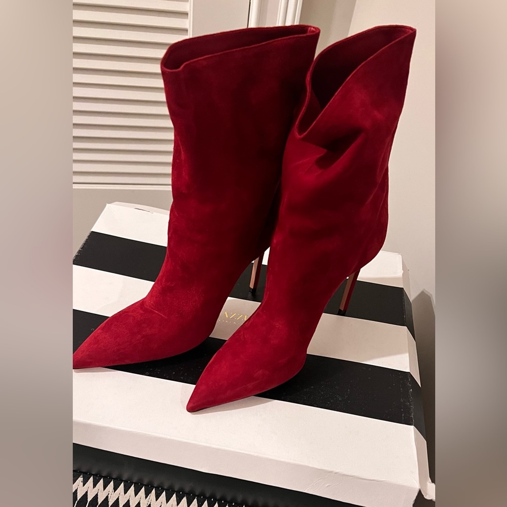 🔥(NWT) Aquazurra Red Boots (39) - Picture 3 of 6